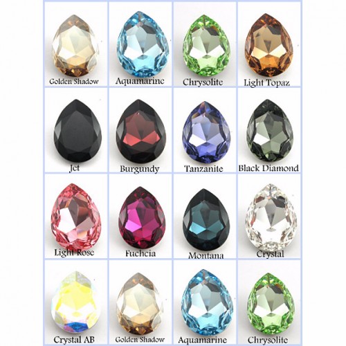 30x20mm 4327 European Crystals Pear  , Choose your color