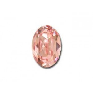 Oval European Crystals 14x10mm 4120 rose peach