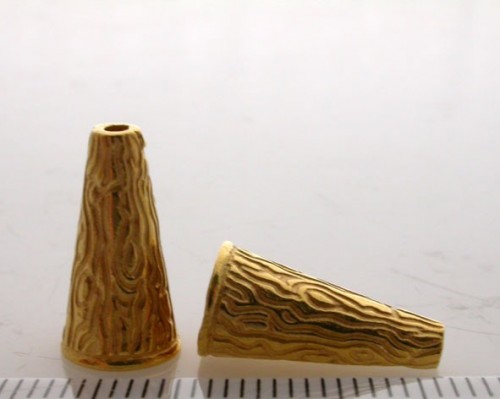 15.8x5.6mm Shiny Gold Cones