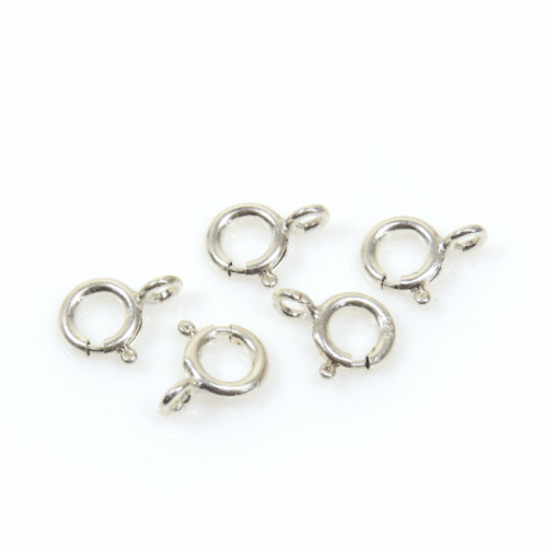 Sterling Silver 925 Spring Ring Clasps 7mm