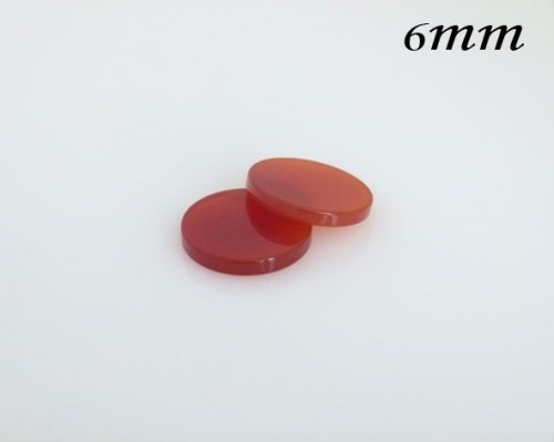Carnelian Round  Flat, Choose your size.