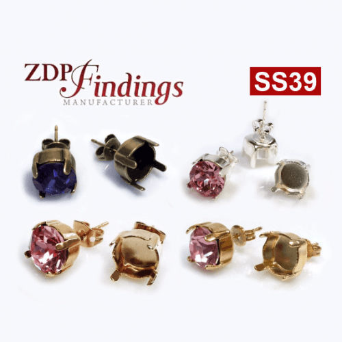 ss39 1028, 1088 European Crystals Post Earrings, Choose your options