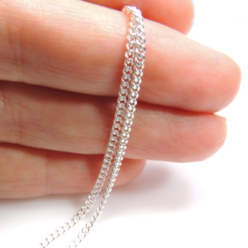 1.80mm Sterling Silver Curb Chain 