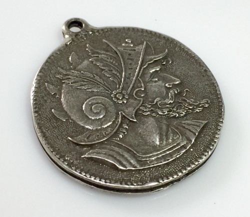 30mm Large  Medallion Antique Coin Pendant
