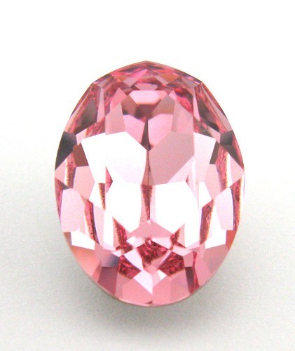 18x13mm 4120 European Crystals Oval Light Rose