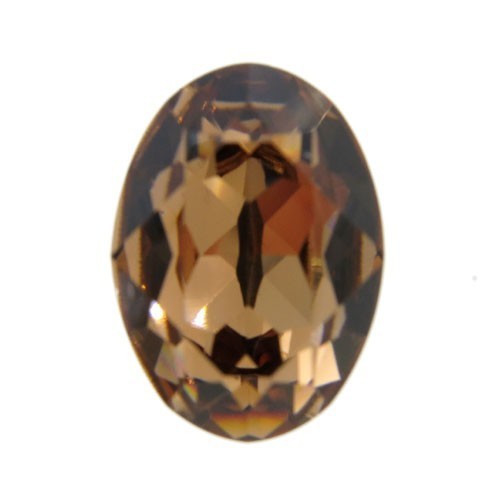 18x13mm 4120 European Crystals Oval Light Smoked Topaz