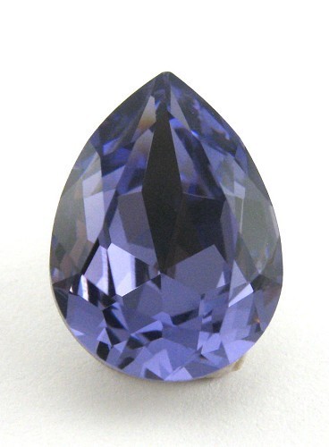 18x13mm 4320 European Crystals Pear Tanzanite