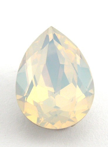 18x13mm 4320 European Crystals Pear White Opal