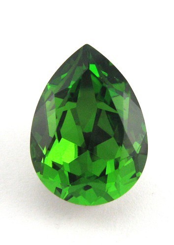 18x13mm 4320 European Crystals Pear Fern Green