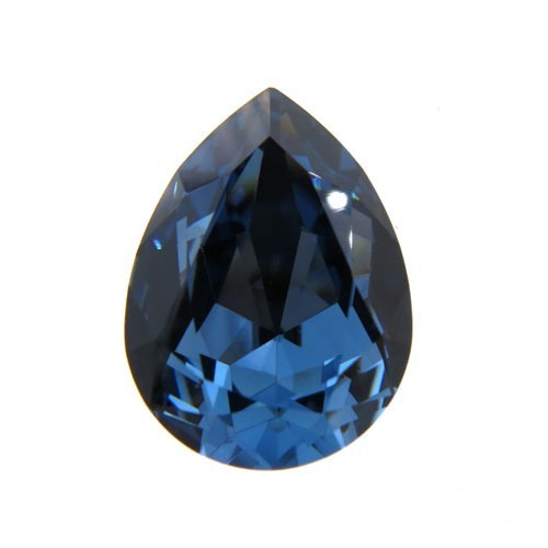 18x13mm 4320 European Crystals Pear Denim Blue