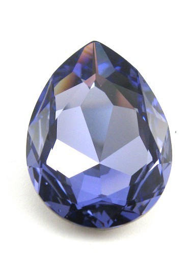 30x20mm 4327 European Crystals Pear Tanzanite