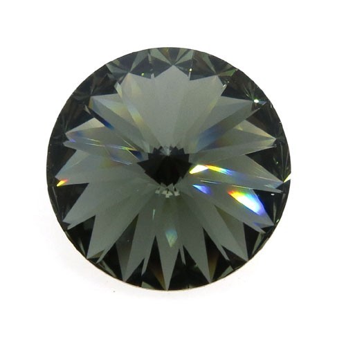 18mm 1122 European Crystals Rivoli Black Diamond