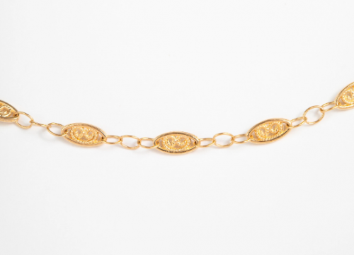Gold Plated Delicate Flat Link Chain