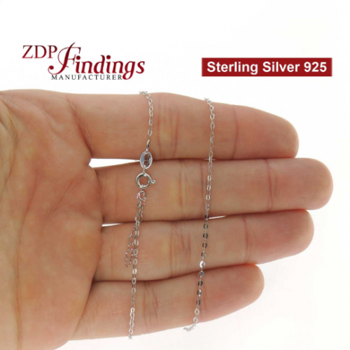 Sterling Silver 925 Finished Link Chain 