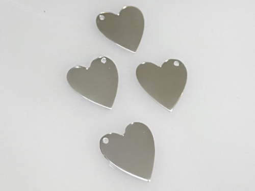 Heart Pendant Sterling silver 13x11mmm