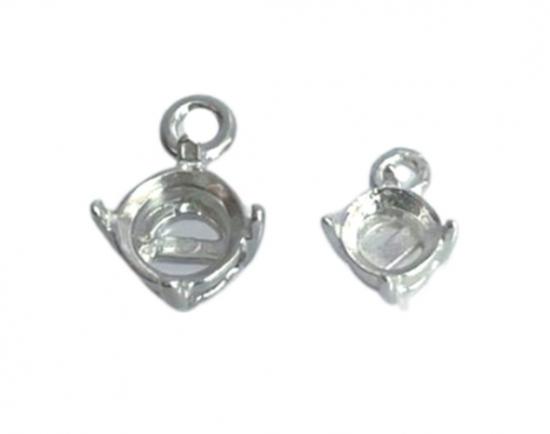 Sterling Silver 925 Bezel Cup, Choose Your Size 