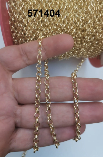 Rolo Link Chain Gold Plated Chain
