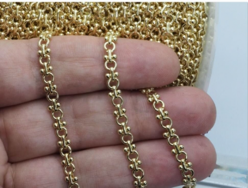 Gold Plated Ornamental Chain 1Meter 