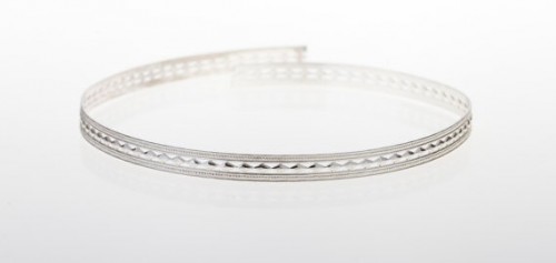 12 Inch Gallery Wire 935 Sterling Silver , 6x0.7mm