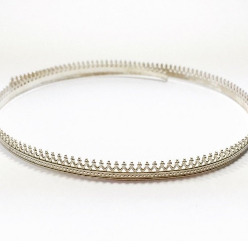 12 Inch Gallery Wire 935 Sterling Silver , 5.2x0.7mm