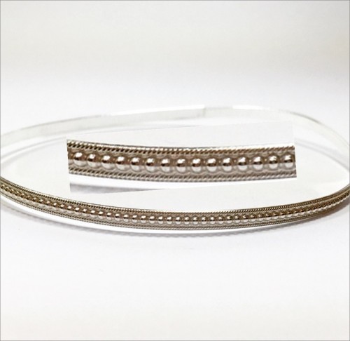 12 Inch Gallery Wire 935 Sterling Silver , 3.5x2mm