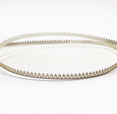 12 Inch Gallery Wire 935 Sterling Silver , 2.5x0.6mm