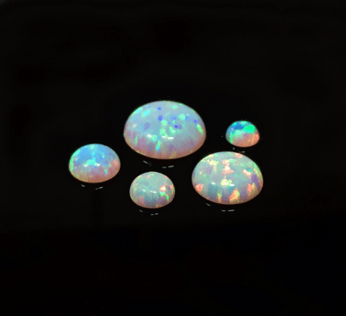 Opal (Lab Created) Round 12mm Cabochon