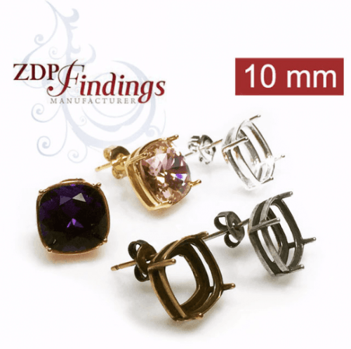 10mm Post Earring, Choose your finish.