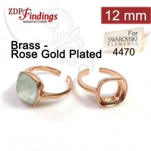12mm 4470 Ring Base Rose Gold