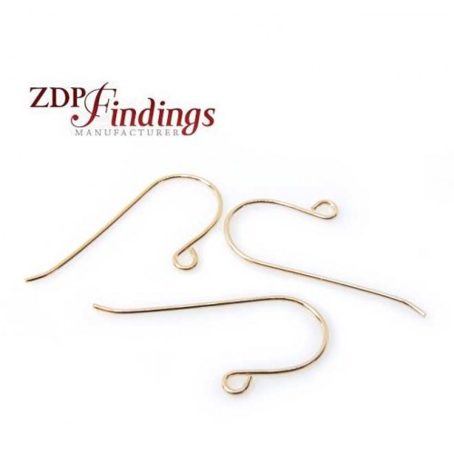 Gold Filled 14K French Earwire Gauge 0.7mm