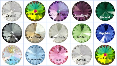 18mm 1122 European Crystals Rivoli , Choose you color