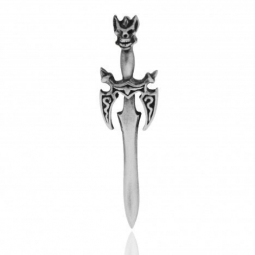 Sword of darkness pewter pendant 65mm with hole