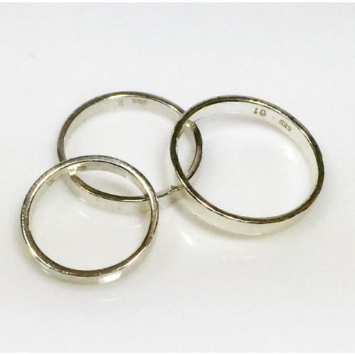 Sterling silver thick ring band, Choose your ring size.