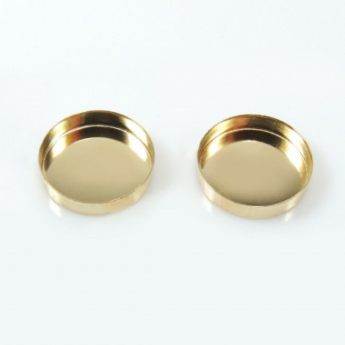 16mm Gold Filled Bezel Cups Bezel Setting or Gluing - Choose your depth
