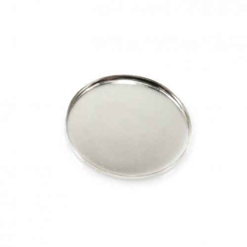 20mm Round 925 Sterling silver Bezel Cup