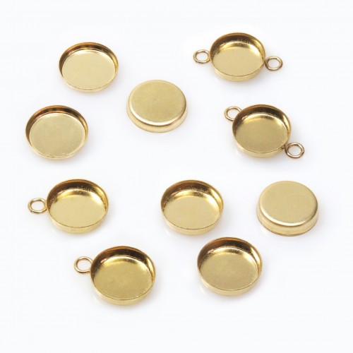 7mm Round Gold Filled Bezel Cup