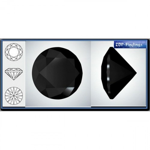 1.00mm 1088 European Crystals Crystal Rock Black