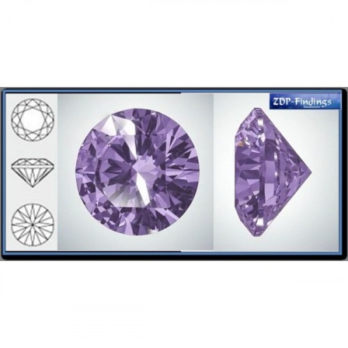 1.50mm 1088 European Crystals Crystal Rock Purple