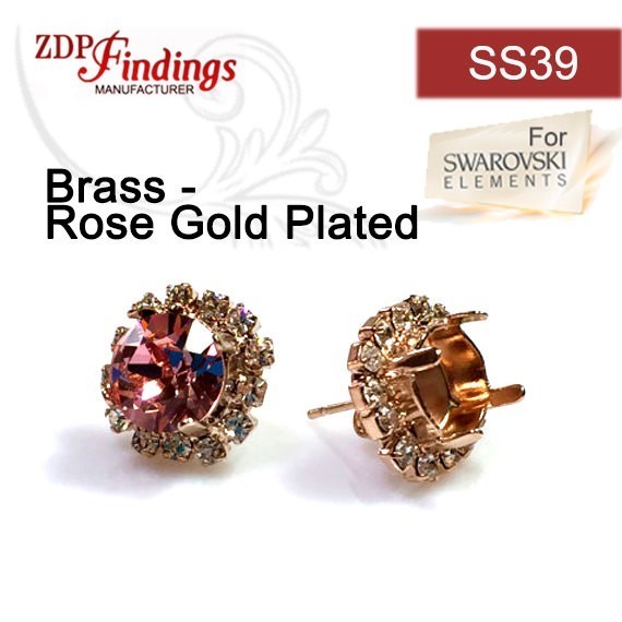 ss39 1028, 1088 European Crystals Post Rhinestone Earrings