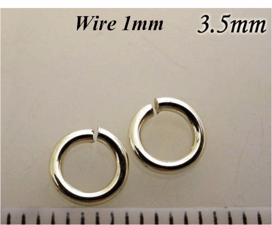 Sterling Silver 925 Open Jump Rings Lot of 2-5mm x 0.8mm JumpRings