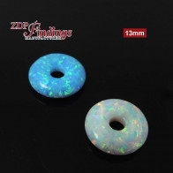 13mm White Donut Opal 