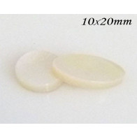 Mother of Pearl Oval Flat, Choose your size.