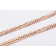 Weave Style Chain, Rose Gold Plated 