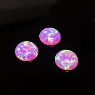 Opal (Lab Created) Round 6mm Cabochon