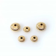 14K Gold Filled Round 8mm Spacer Beads, 2mm hole