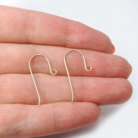 Gold Filled 14K French Earwire Gauge 0.7mm