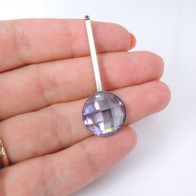 Long 45mm Bar Pendant Earring Setting fit Round 16mm Stone