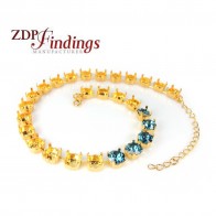280mm (11") Necklace Base Fit 27 pcs European Crystals 39SS