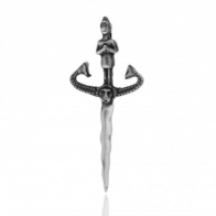 Sword pewter pendant 65mm, Fashion Decorative component