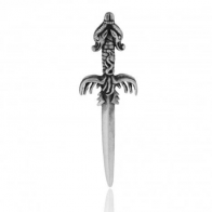 65mm pewter Barbarian sword pendant, Decorative Component 
